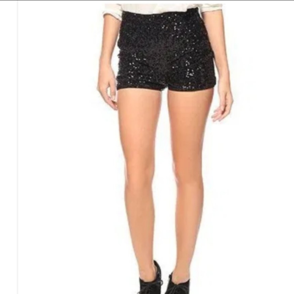 Black Sequin Shorts! Very Cute!